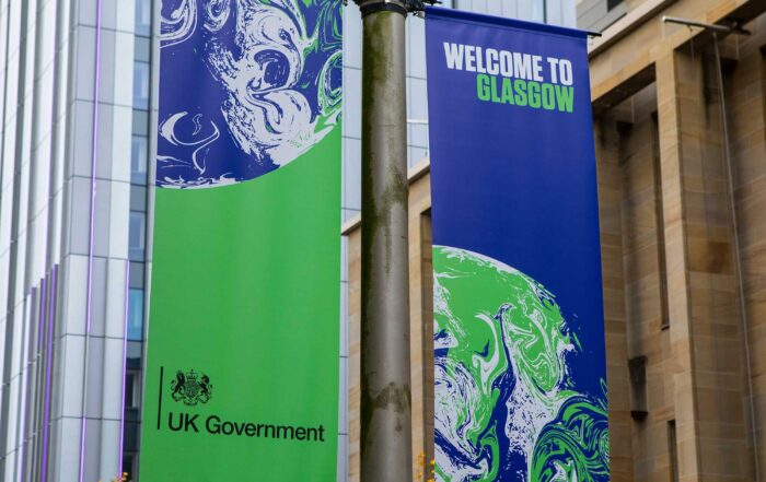 COP26 street banners